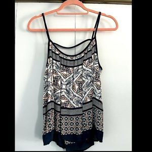 Forever 21 cute patterned tank top